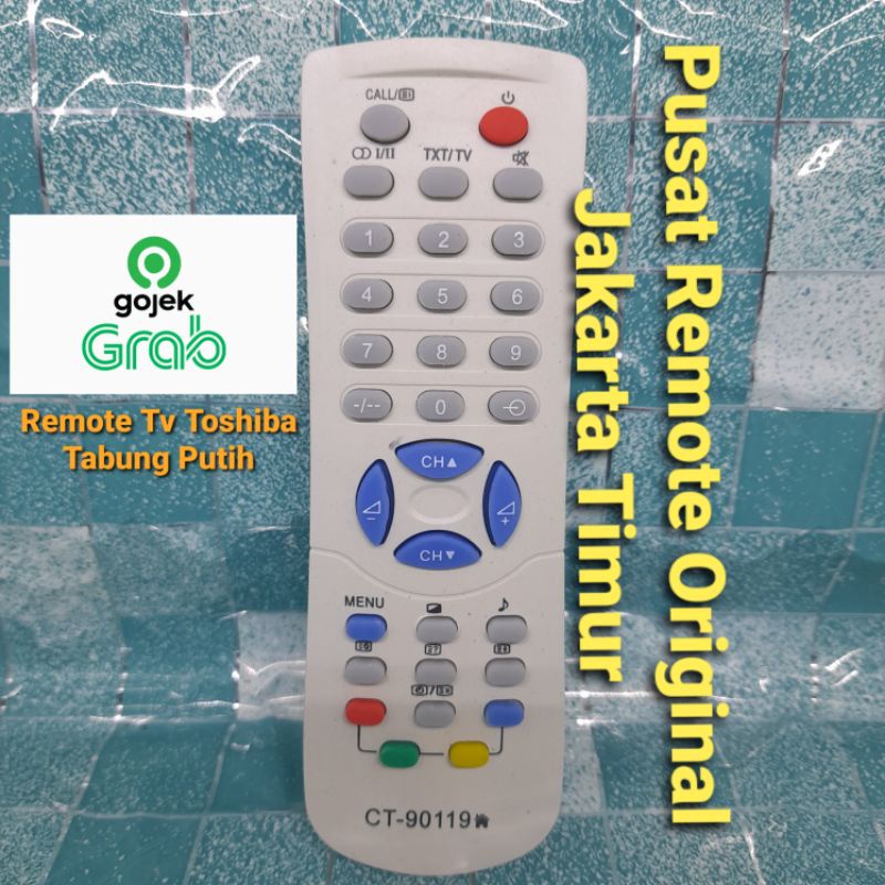 REMOTE REMOT TV TOSHIBA CT-90119 PUTIH