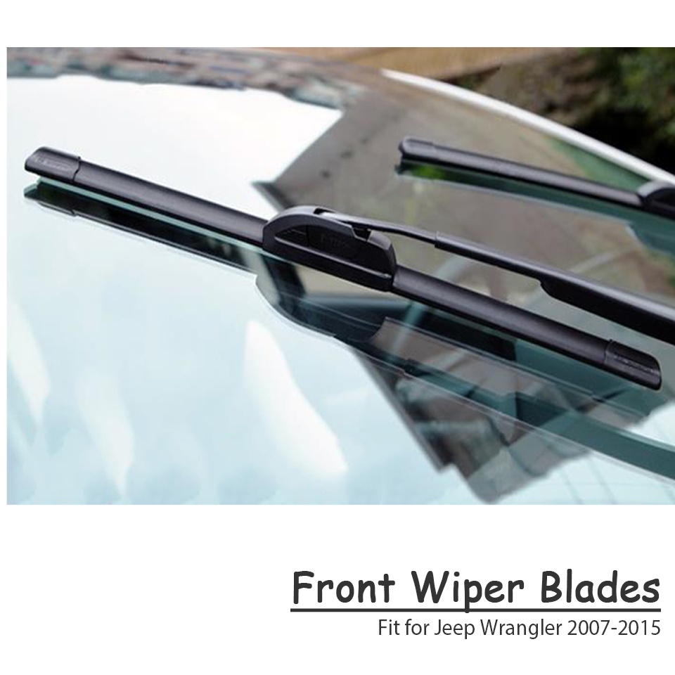 1 Set Karet Wiper Depan Mobil Untuk Jeep Wrangler JR 2015-2007