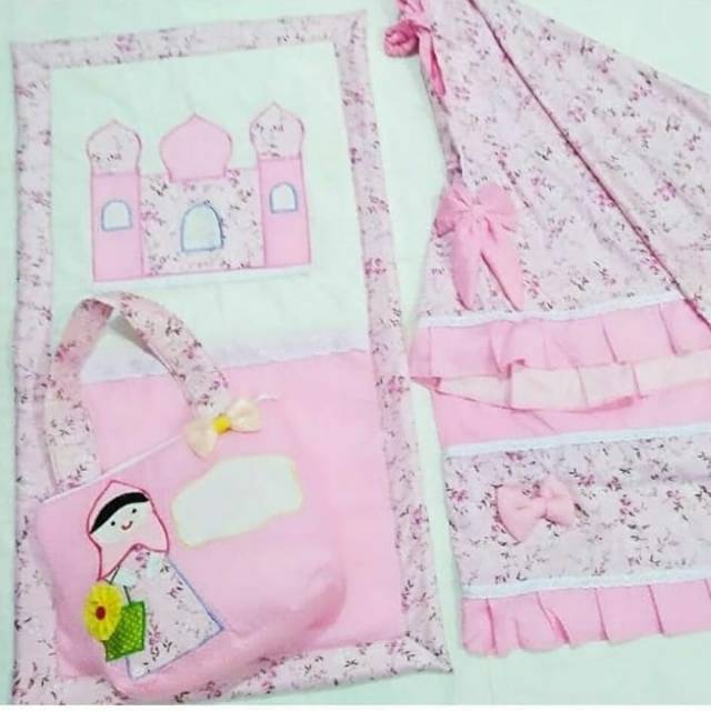 mukena anak model cyrilia mukena karakter mukena kids lucu