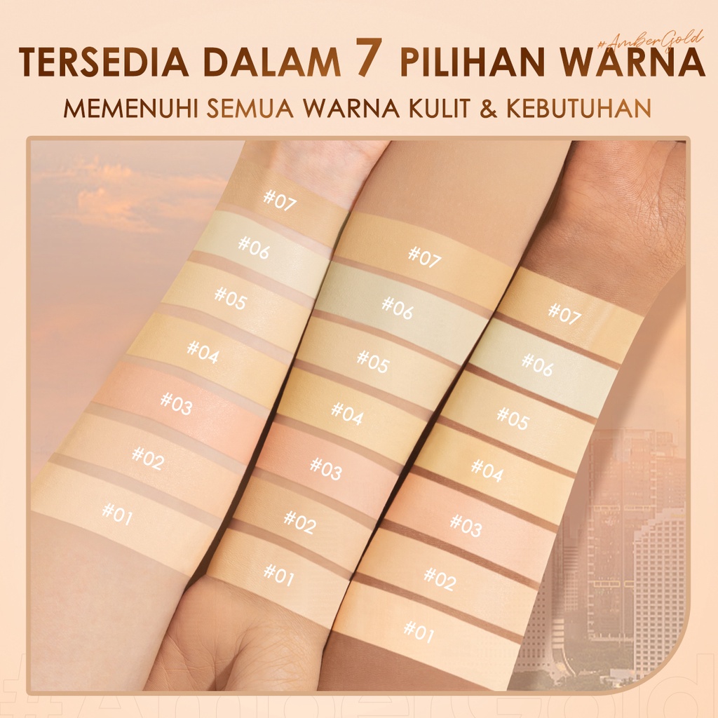 FOCALLURE #AmberGold  Waterproof Concealer High Coverage Long-lasting Concealer Corrector Stick With Brush Tool Makeup FA230