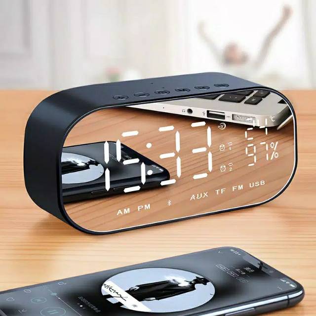 OASE ALARM CLOCK BLUETOOTH SPEAKER MODEL S2 NEW