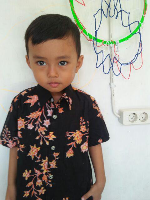 Batik Pekalongan Couple Gamis Bunga Rh