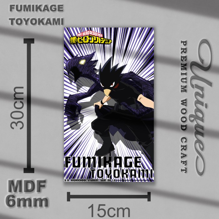 Pajangan Dinding Kayu Boku No Hero Academia - Poster Gambar Anime MDF