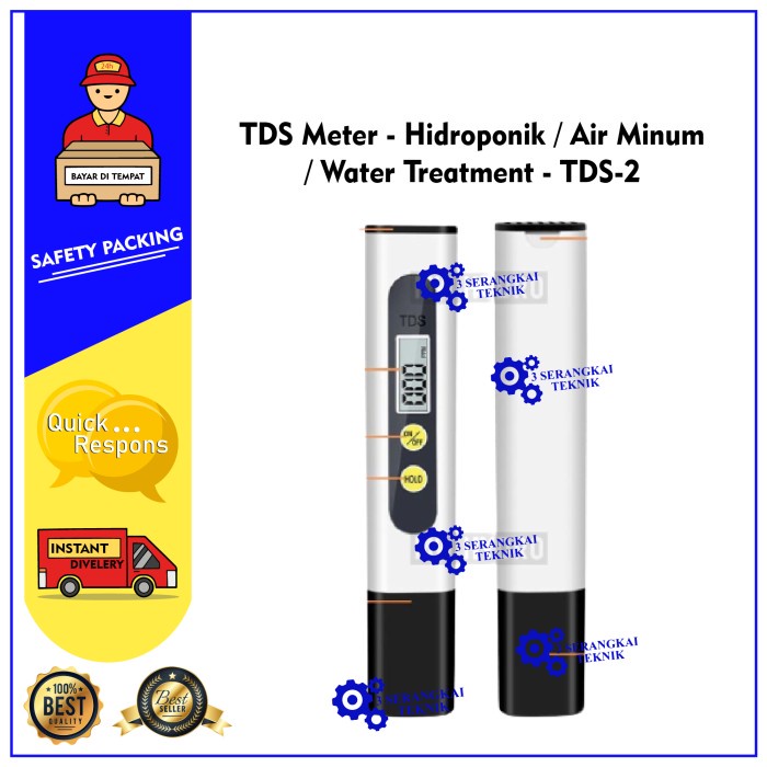 TDS Meter - Hidroponik / Air Minum / Water Treatment - TDS-2