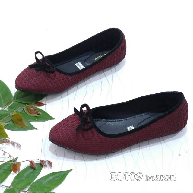 BORNEO BLT09 XAVYERA SEPATU PITA FLAT FLATSHOES BAHAM KANVAS PITA