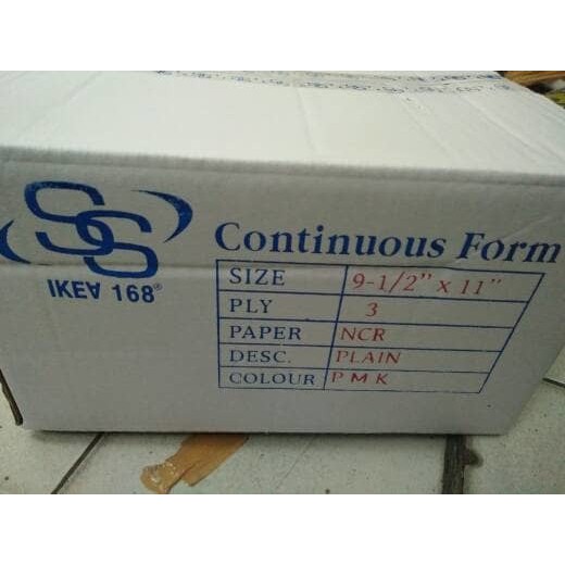 

kertas komputer 9 1/2x11'' 3 play SS