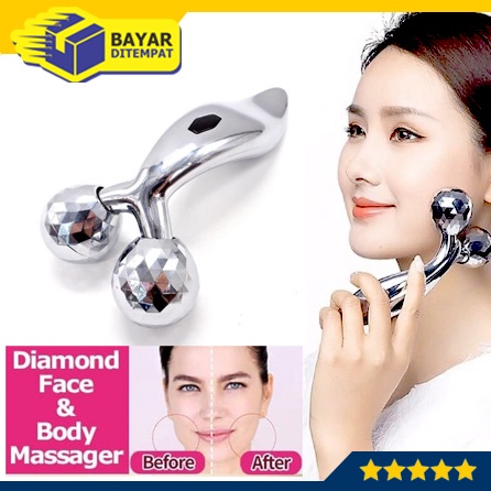 3D MASSAGER Face Lift Alat Pijat Manual Pengencang Wajah Kulit Badan Body Slimming Masager Roller [MG21]