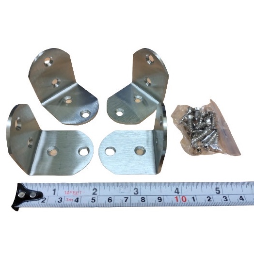 SET ISI 4PCS Siku RAK Ambalan Besi Stainless L Bracket Siku Penyangga Sudut Rak 2/SIKU PENYOKONG/SIKU PENYANGGA/Siku Besi Penyangga /Bracket Ambalan Penyangga Rak Penyangga Serbaguna/SIKU OVAL/Penyangga Rak / Ambalan Rak BERKUALITAS