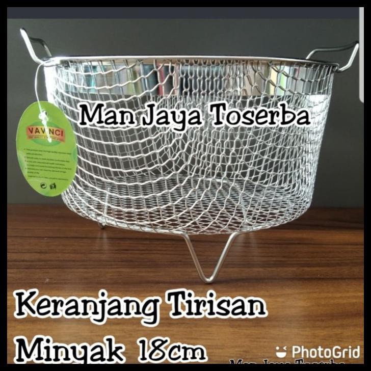 Saringan Tirisan Gorengan Bulat 18 Cm / Tirisan Minyak