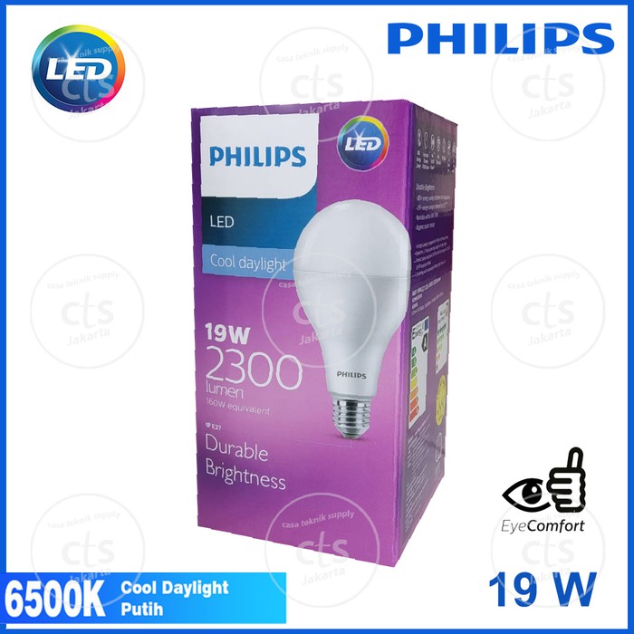PHILIPS Lampu LED Philips 19W 19 W 19 Watt 19Watt Putih LED
