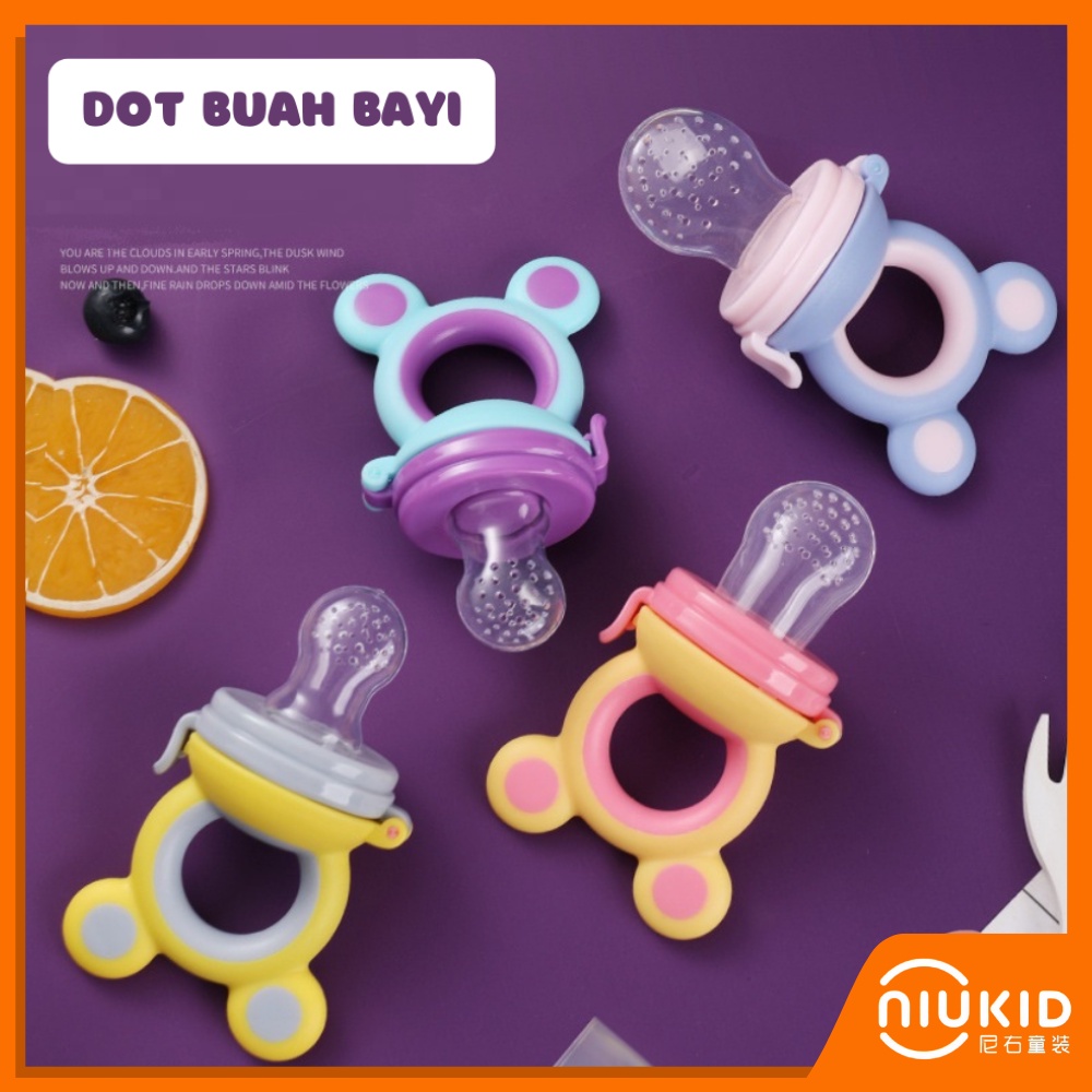 NIUKID DOT BUAH EMPENG BAYI MPASI MULTIFUNGSI BABY FRUIT FEEDER ORIGINAL BPA FREE PREMIUM COD