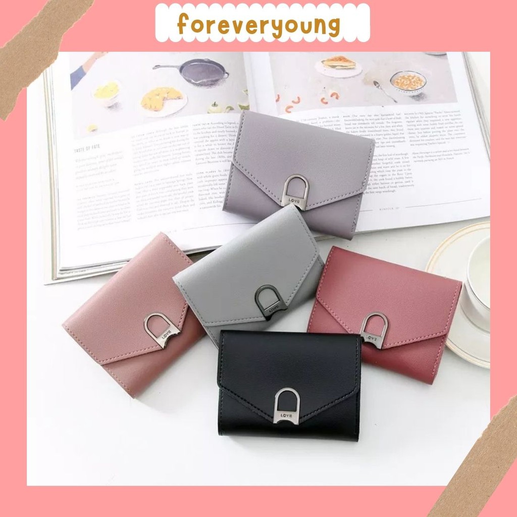 ( Fy ) COD Dompet Forever Young 117D Dompet Wanita Lipat Cantik Dompet Import Real Pict C3