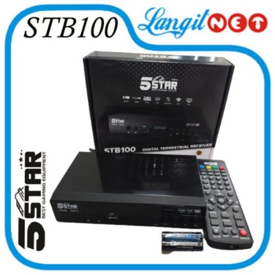 Unik STB100 5STAR SETBOX DVB T2 TV ANALOG KE TV DIGITAL Limited