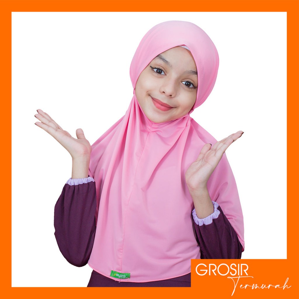 Jilbab Instan Anak Non Pet Simple Kids | Hijab Instan Anak Tanpa Bergo Kerudung Instan Anak Ukuran