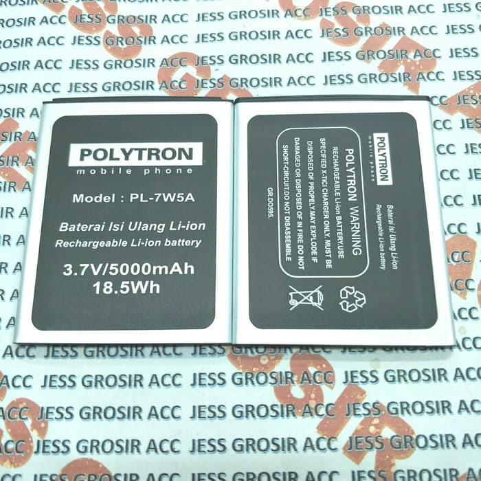 Baterai Battery Polytron Rocket T6 R2509 , PL-7W5A , PL7W5A , PL 7W5A