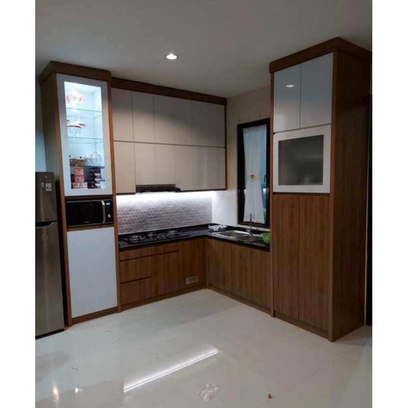 KITCHEN SET HPL KAYU/KITCHENSET MINIMALIS/KITCHEN SET CUSTOM