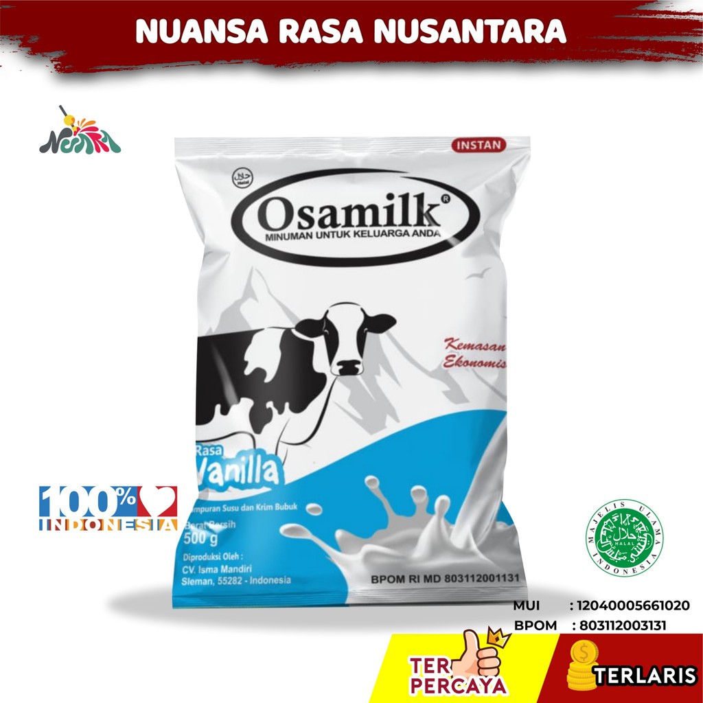 

[ TERLARIS & TERPERCAYA ] OSAMILK - Susu Penggemuk Badan Susu Sapi Bubuk Anak & Dewasa ORIGINAL COD 1