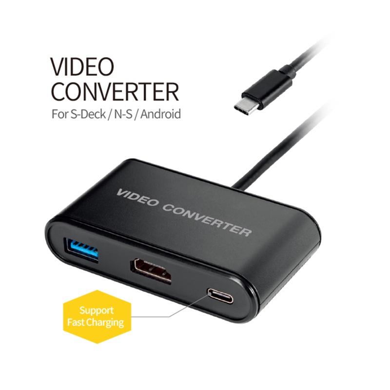 Btsg 1080P Untuk Switch/Steam Deck TV Video Adapter Converter Portable