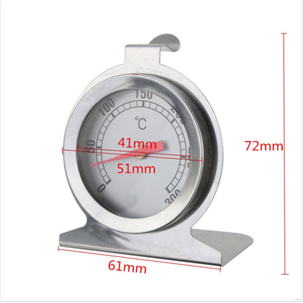 [READY STOCK] Stainless Steel Oven Cooker Thermometer Temperature Gauge Mini Thermometer Grill Temperature Gauge for Home Kitchen Food