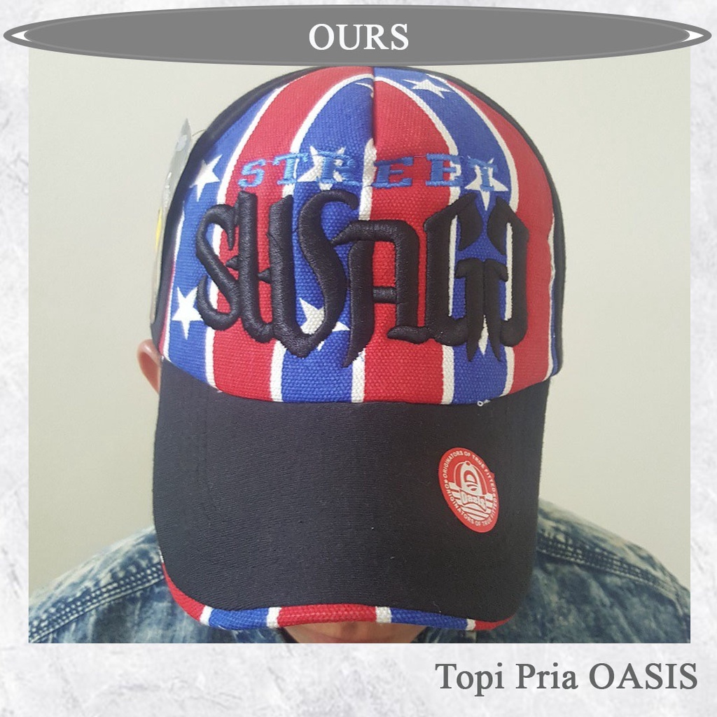 TOPI PRIA KEREN MEREK Oasis Warna Hitam