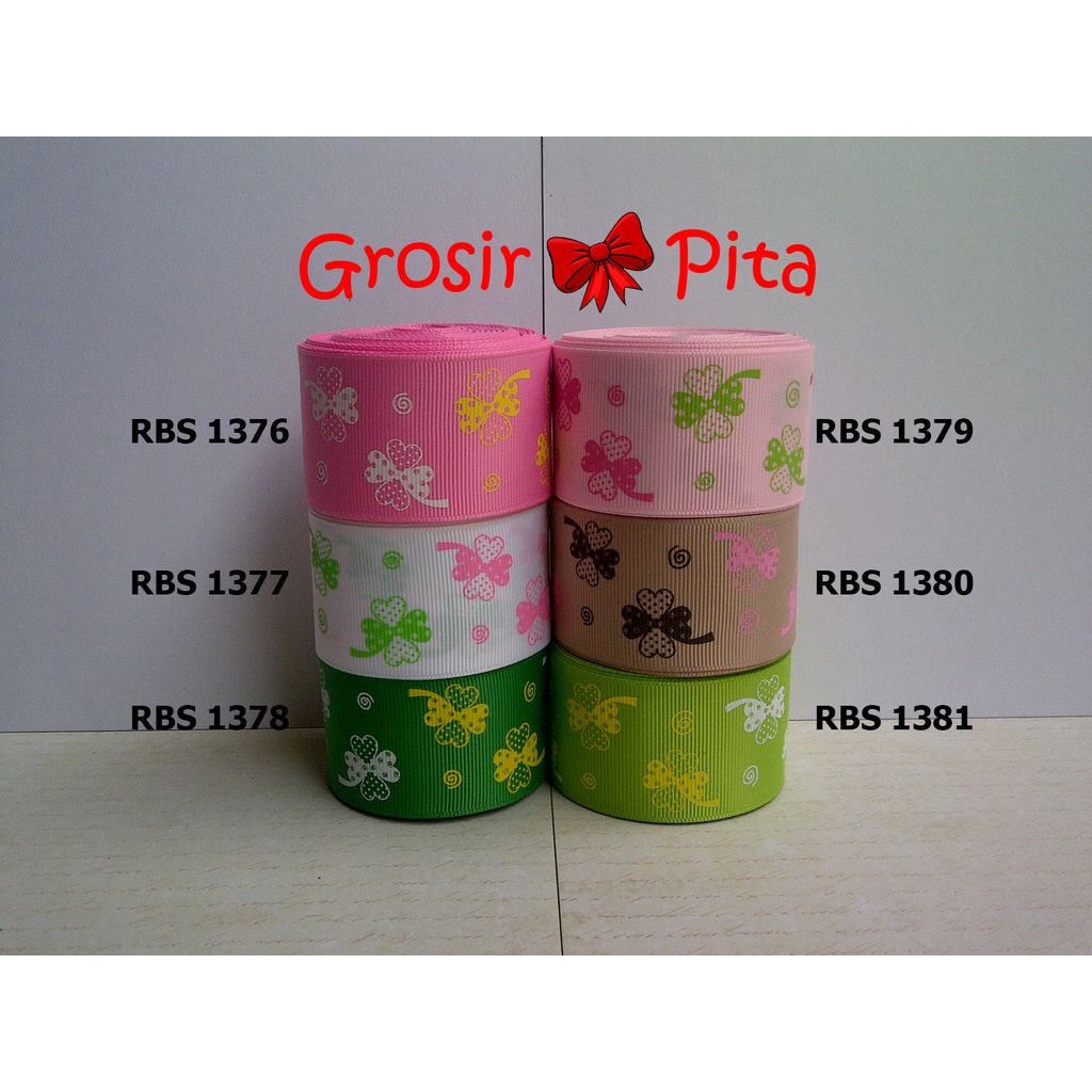 

(25 yard) Pita Grosgrain Motif RBS 1376,1377,1378,1379,1380,1381 | Toko Bahan Craft | Grosir Pita