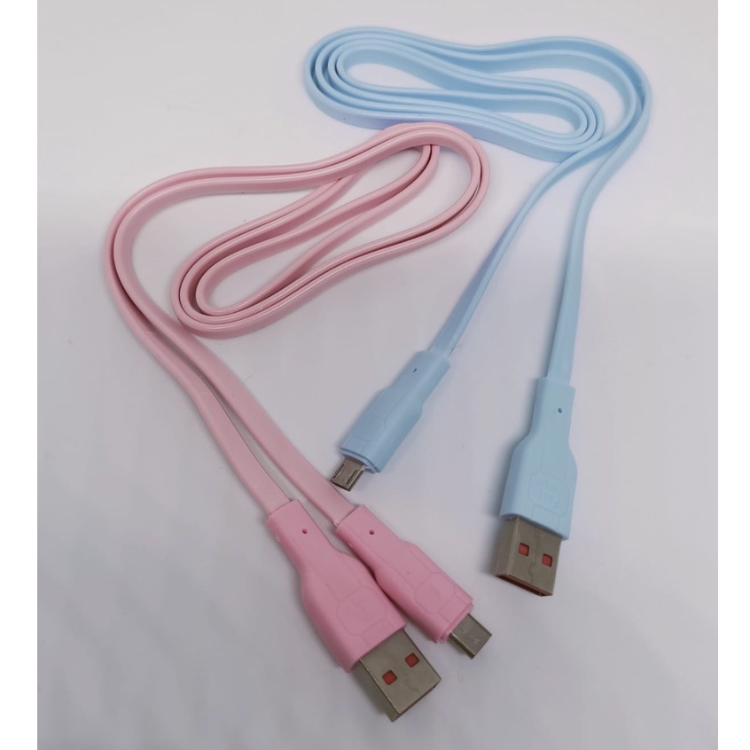 Kabel data MicroUSB Type-C Lightning fast charging Macaron Grosir