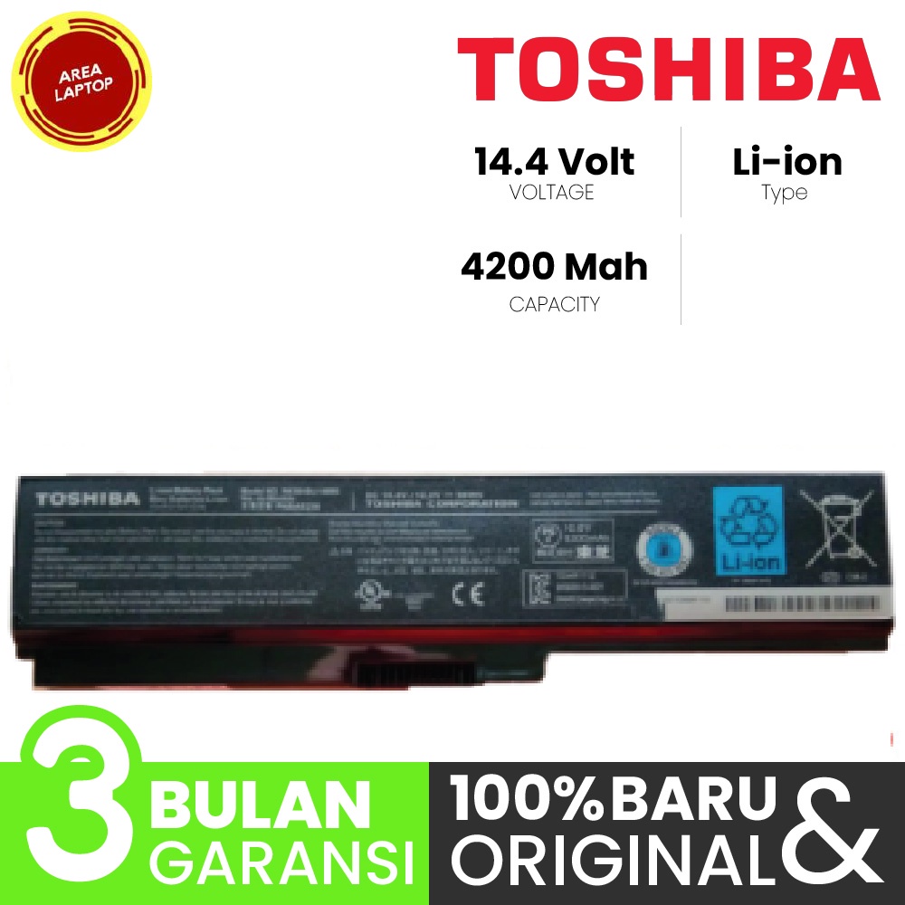 Baterai Toshiba L600 C645D C650 C6550D C655 C655D L635 L640 L645 ORI