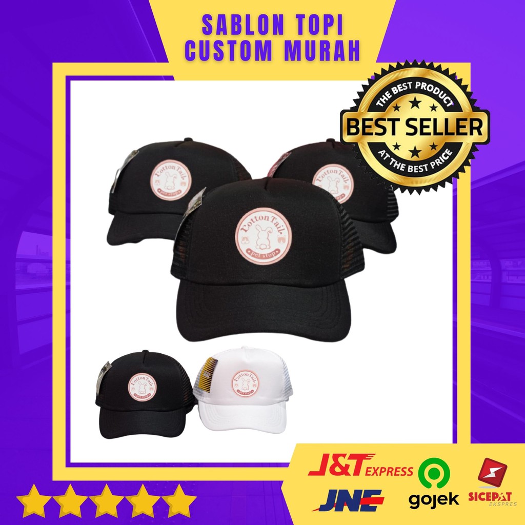 Sablon Topi Trucker Murah / Sablon Topi Custom Surabaya / Print Topi