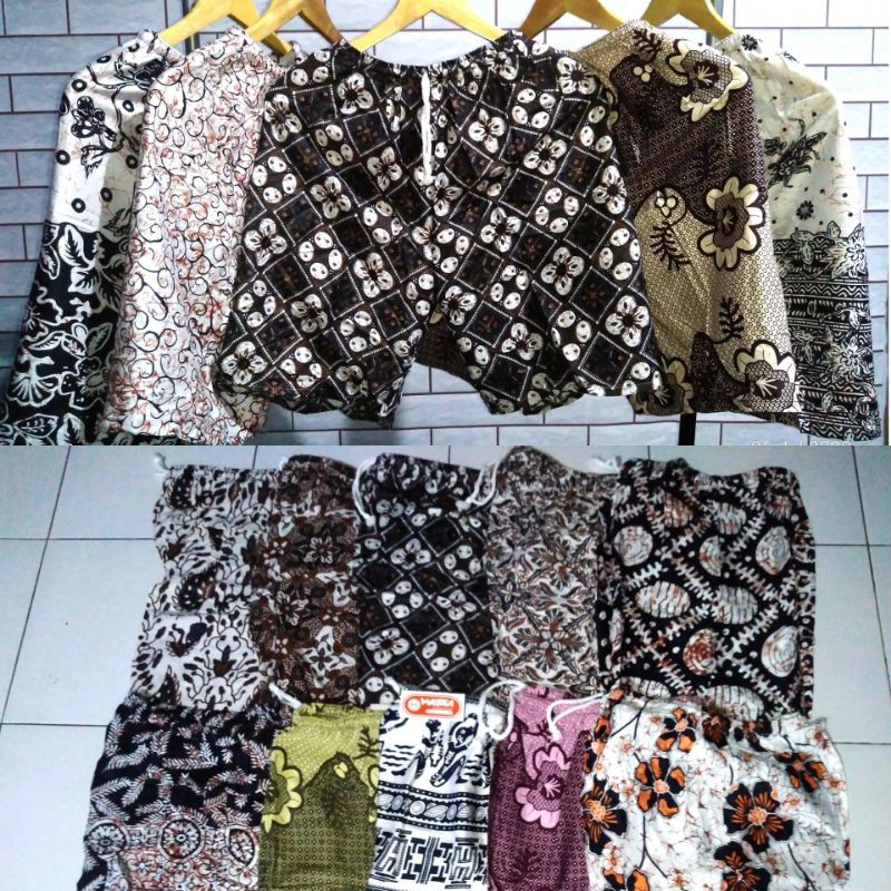 Celana pendek batik jogja malioboro pria/wanita