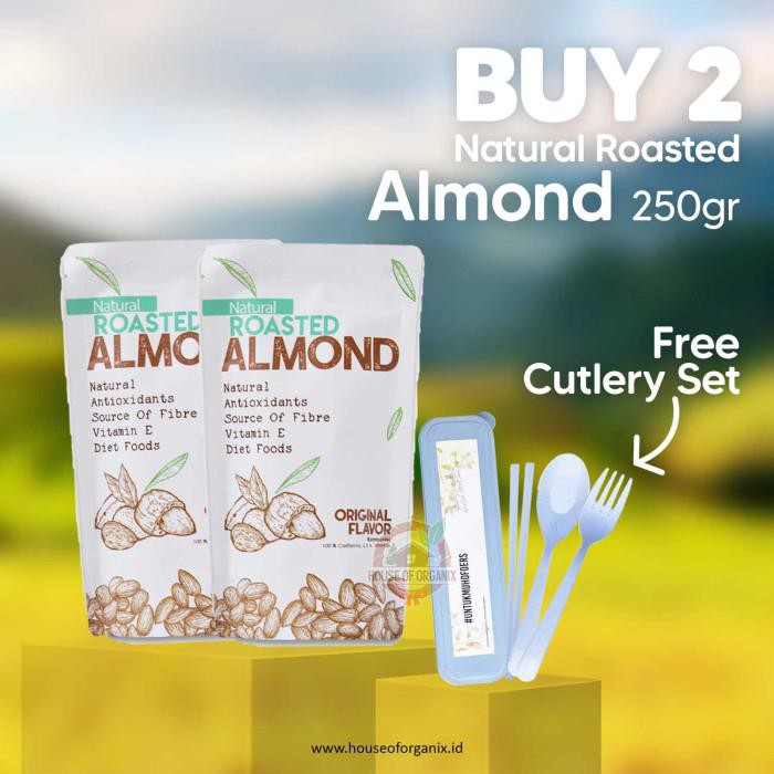

House Of Organix Pack Of 2 Roasted Almond 250 Gr