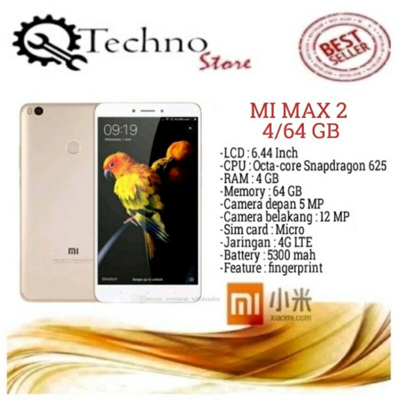#mi max 2 4/64gb #murah #garansi 1 tahun