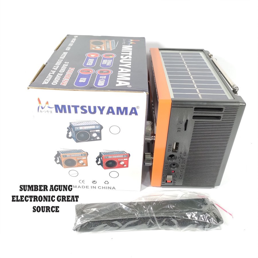 Mitsuyama MS4025BT Seri MS4029 Radio Tenaga Solar Surya MP3 Player