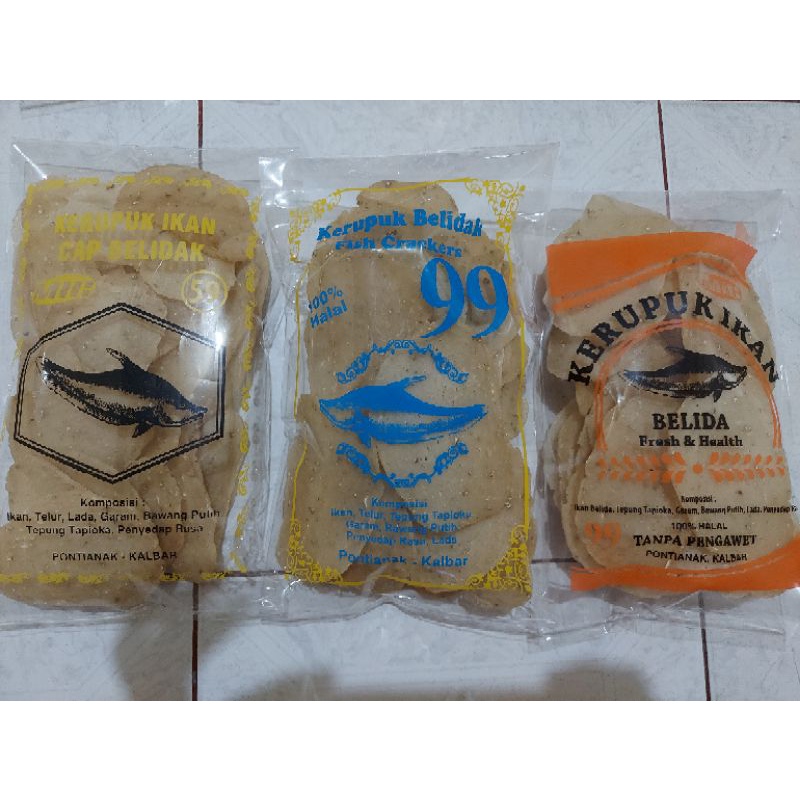 

Kerupuk Ikan Belidak + Sahang Asli Pontianak Kalbar 330g