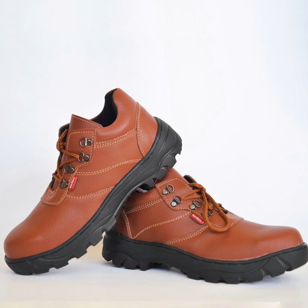 Sepatu Safety King Kickers Kulit Saude Asli Murah Kitchen Proyek Pabrik Ujung Besi