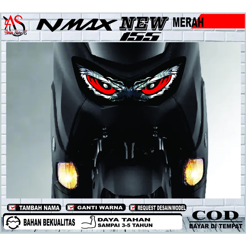 Stiker Mata Elang Lampu Nmax New / Stiker Variasi Lampu Yamaha Nmax New Tahun 2020-2023