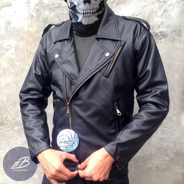 Jaket Semi Kulit Ramones  T5X3 JAKET PRIA Trend Line ADIDAS Laki Laki Cowok Abu Hitam Merah Kom