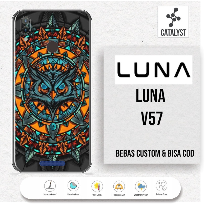 (Buy 1 Get 2) Garskin Skin LUNA V57 - KODE -38DA Bisa Custom - Sticker Case