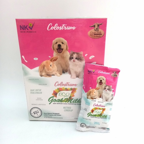 (1box = 10sachet) susu ecopet goat milk colostrum - susu kucing anjing kelinci eco pet colostrum