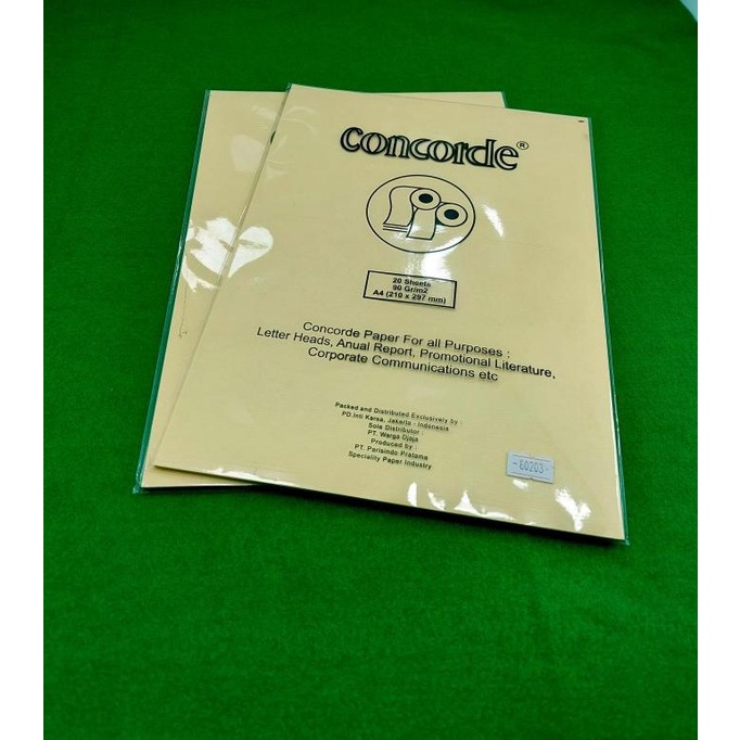 

jual Kertas Concorde A4 90 gr isi 20 Sheets