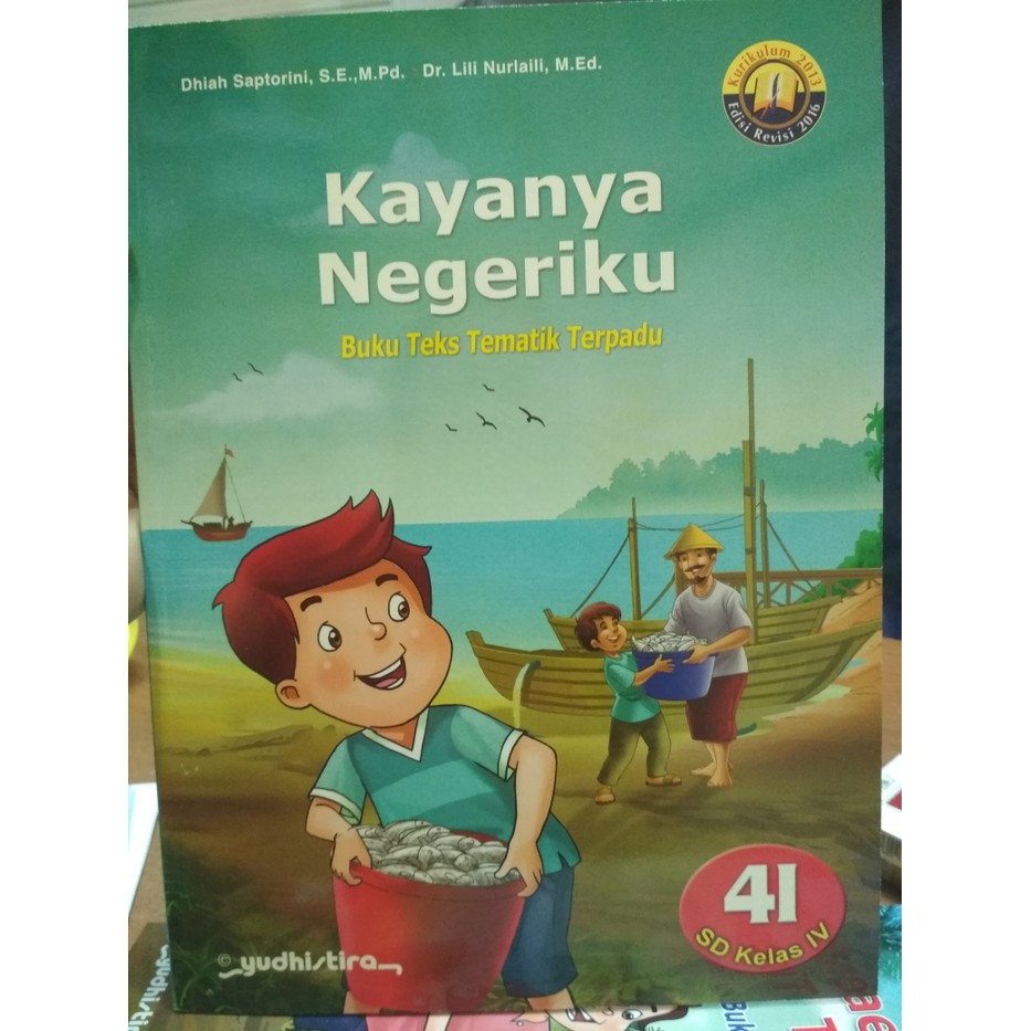 Promo PAKET Buku SD Teks Tematik Terpadu Kelas 4 F G H I Yudhistira Berkualitas