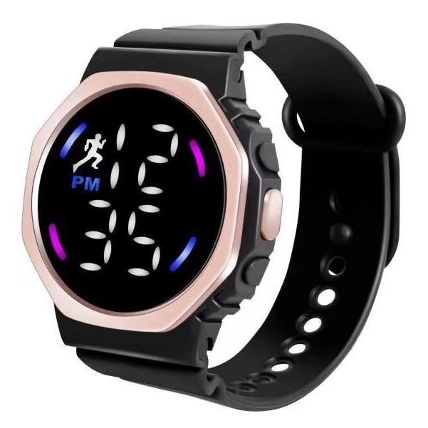 [PA] Jam Tangan LED CASE ROSE Digital Pria Wanita Rubber Electronic Fashion Model Smartwatch Couple Anak Remaja Import Premium RM004