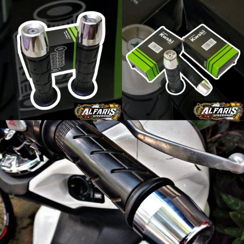 HANVAT KAZE KWSKI SET JALU BESI SATRIA NINJA PNP CB GL MP NMAX PCX HANDGRIP KAWASAKI SET JALU PCX BESI HANFAT KAZE KWSKI HANDGRIP KWSKI HANDFART KWSKI 1SET SEPASANG