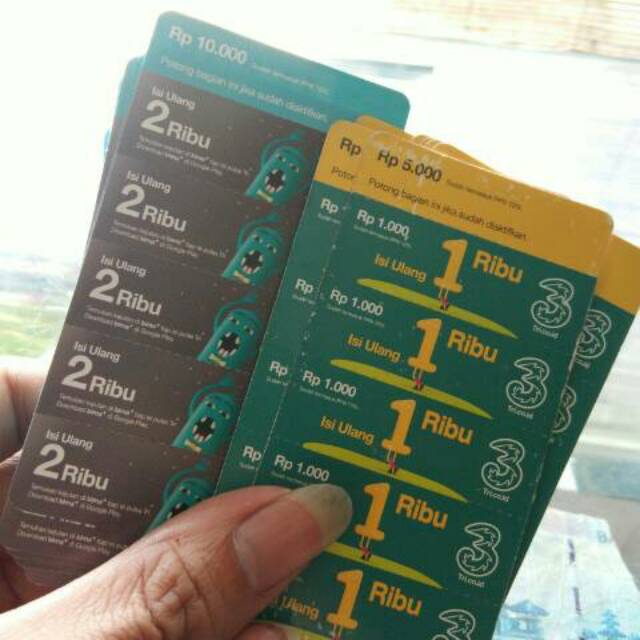 (COD) vocer kosong tri.vocer kosongan tri.vocer kosongan tri 1k.voucher kosongan tri 2k.voucher zero