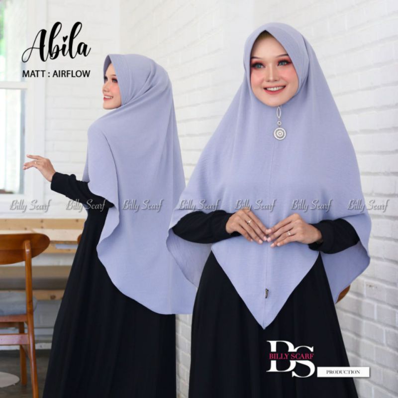 Jilbab Khimar Instan Syari Abila Ori Billy Scraf