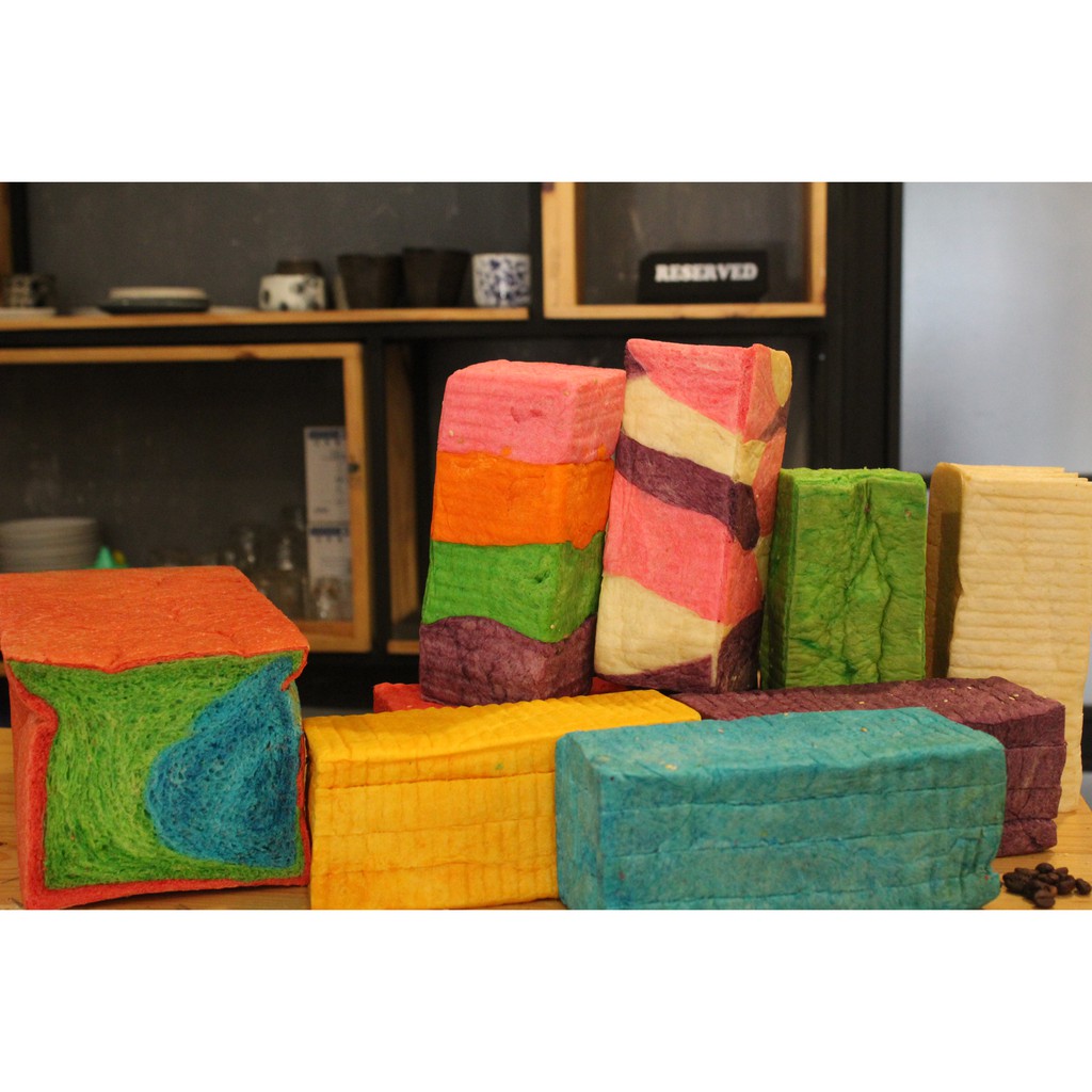 

roti tawar balokan jumbo 1 warna ukuran 30x13x13 cm