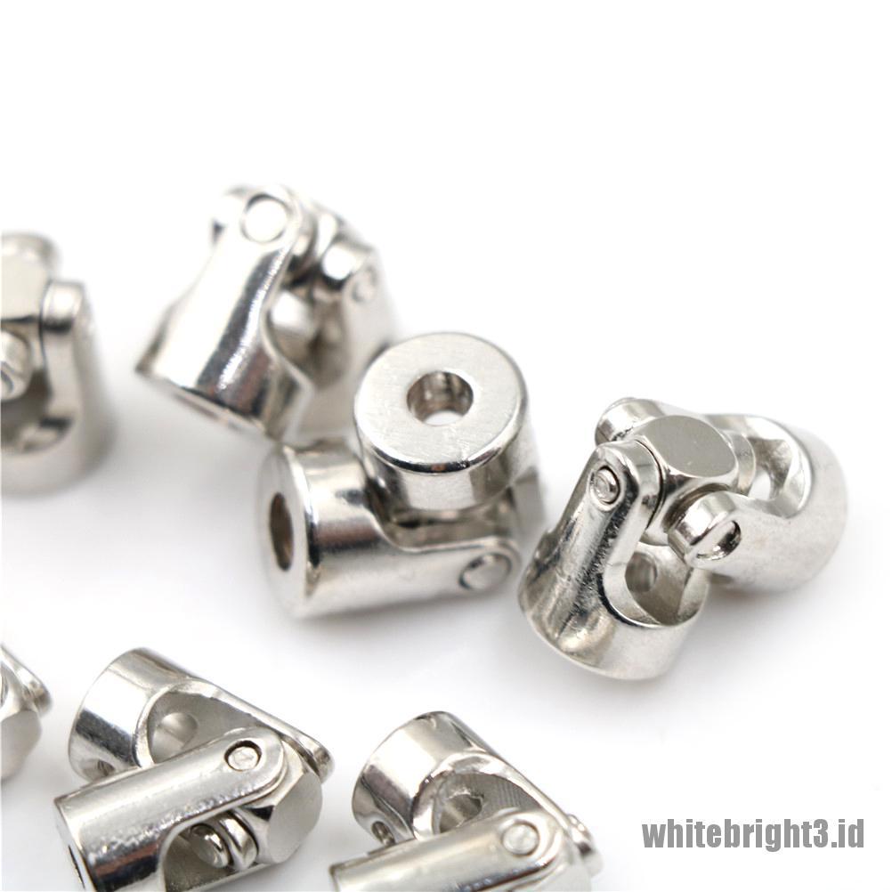 (white3) Sambungan Gimbal Coupling Universal Bahan Metal Untuk RC Kapal