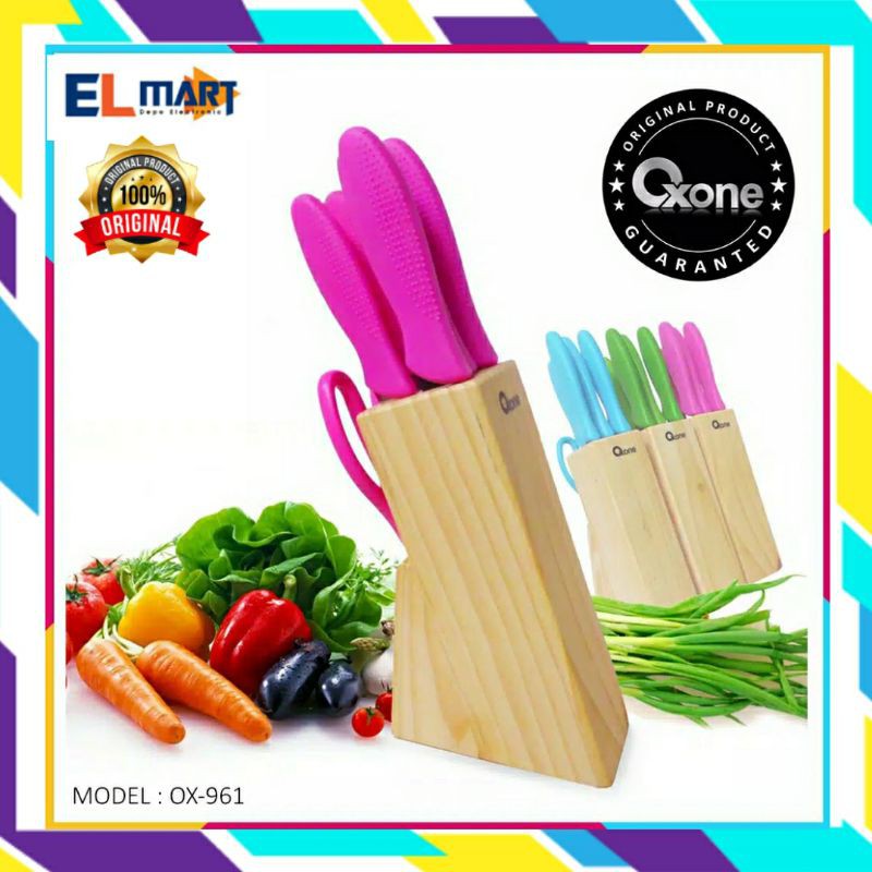 OXONE knife set OX 961/pisau set warna warni stainless oxone OX 961