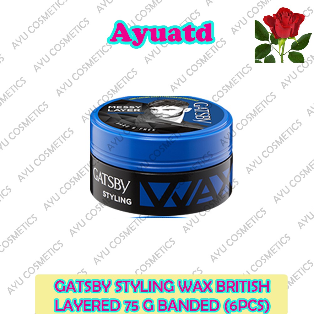 Gatsby Styling Wax British Layered 75 g (banded 6 pcs)