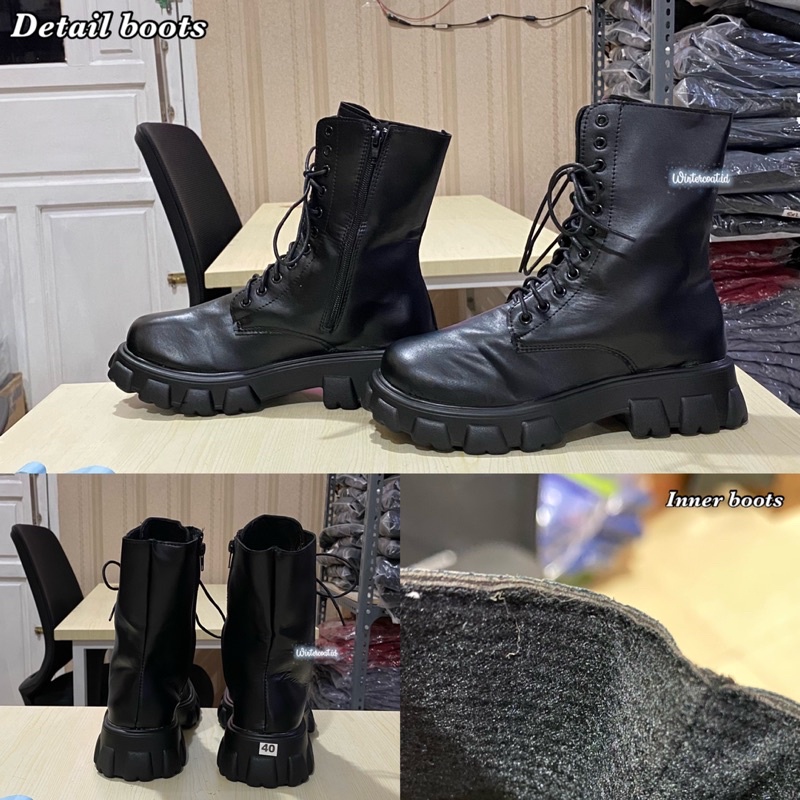 Boots import wanita sepatu fashion harajuku style korea premium woman