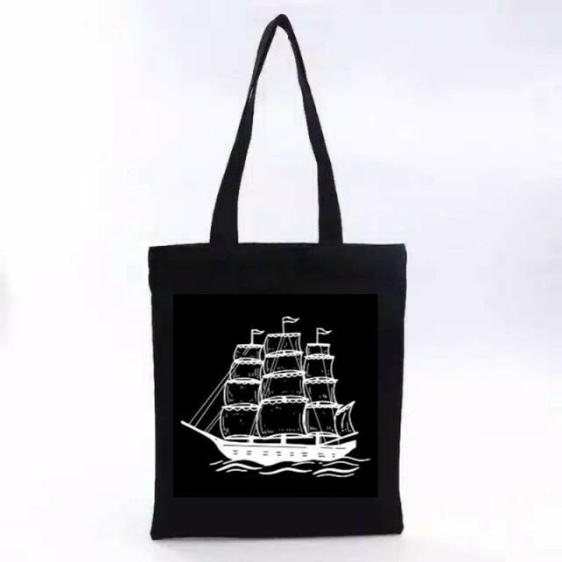 Arifirn Perahu - Tas Tote Bag Wanita Murah (Ada Resleting)